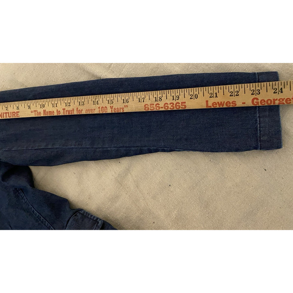 Sundance Catalog Dark Denim Blazer Womens Size 4 Casual Hipster Sport Coat - Picture 13 of 14